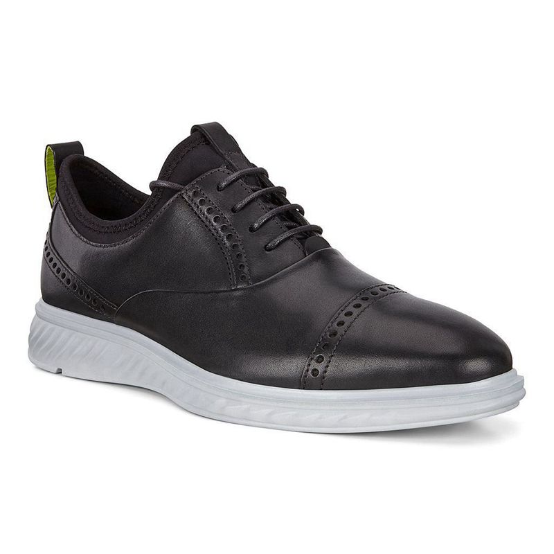 Zapatos Con Cordones Ecco St.1 Hybrid Lite Para Hombre,Negras,237968-LJE